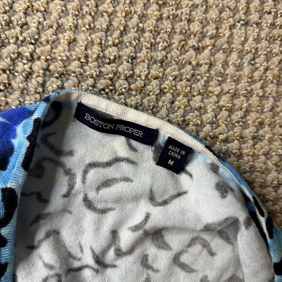 Stunning vintage y2k blue leopard print beaded sequin tank top - Picture 6 of 6